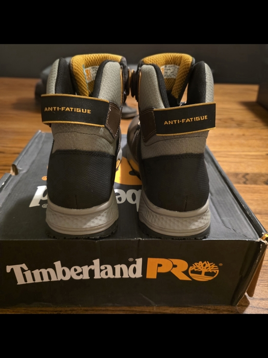 Timberland Waterproof Men\'s Work Boots - Brown/Gray with Yellow Accents main image 9
